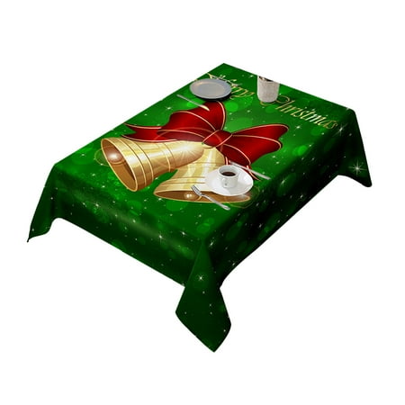 

Younar Christmas Printed Tablecloth Chair Cover Festive Decoration