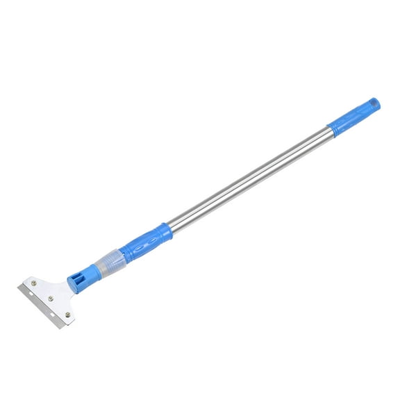 Uxcell 44.5" Adjustable Floor Scraper Long Steel Handle Flooring Removal Tool with Cover Stainless Steel 1 Pack