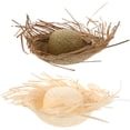 thumbnail image 1 of 2 sombreros hawaianos de playa para mujer, de paja, tejidos, tipo cubo, para el sol, divertidos sombreros para fiestas tropicales, con temática mexicana, parasol para vacaciones., 1 of 5
