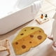 thumbnail image 4 of Tapete de Poliéster Amarillo de Alta Densidad | Tapete Absorbente para Entrada de Baño y Cocina | 60 X 40 Cm | Base Antideslizante | Textura Similar a La Lana | Paquete de 1, 4 of 6