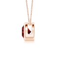 thumbnail image 2 of ANGARA Lab Grown 1 Ct Bezel-Set Round Ruby Solitaire Pendant for Women in 14K Rose Gold (Size-6mm) | July Birthstone, Birthday, Anniversary, Jewelry Gift for Women | Lab-Grown Ruby Necklace, 2 of 8