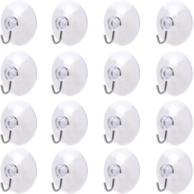 Estbridge Crochets à Ventouse Réutilisables en PVC Transparents 0,43 lb 36 Unités
