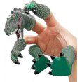 thumbnail image 3 of Dinosaur Finger Hand Puppet Dino T-rex Puppets Animal Raptor Finger Toys For Kids (green), 3 of 5