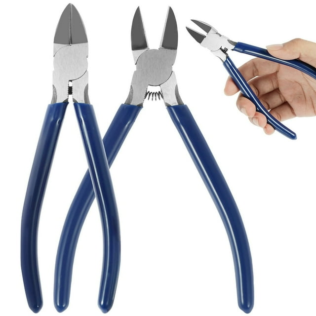 EIMELI 2Pcs Diagonal Cutters Precision Diagonal Cutting Pliers Ultra Sharp Spring Loaded Wire Clippers Professional Small Flush Cutter
