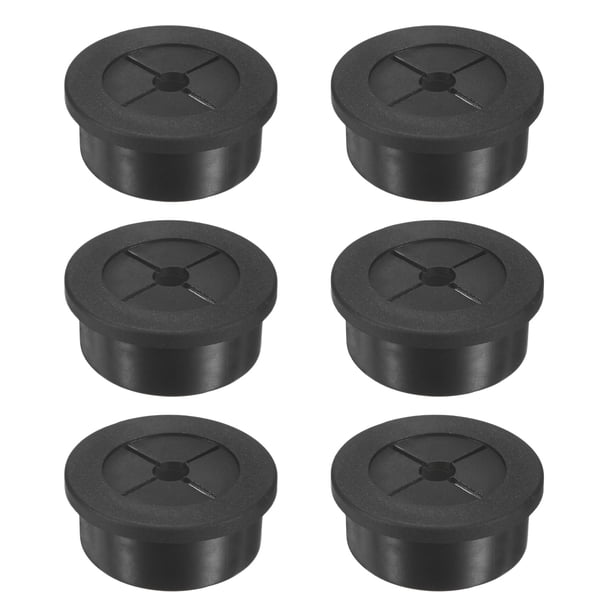 Uxcell 6-Pack Grommets de Goma para Cable de 28 mm para Agujeros de Escritorio