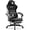 Black, variant on Dowinx Gaming Chair, Fabric Gaming Chairs for Adults with Pocket Spring Cushions and Lumbar Support, Ergonomic Massage Computer Chair with Footrest for Big and Tall, Black