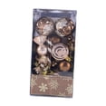 thumbnail image 1 of Set de 30 adornos navideños de bolas brillantes para el árbol de Navidad. Ideales para decorar tu árbol de Navidad, celebrar fiestas y el hogar. Marrón, 1 of 8