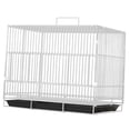 thumbnail image 4 of Jaula de para pájaros, soporte de madera para percha, ahorra espacio, fácil de limpiar, jaula para pájaros y dispensador de agua para agapornis blanco 397x28x295cm, 4 of 10