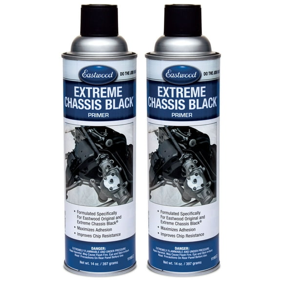 Eastwood Extreme Chassis Black Primer Spray Paint Aerosol 14 oz 2 Pack