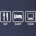 thumbnail image 3 of CafePress - Eat Sleep Code Long Sleeve Dark T Shirt - Long Sleeve Dark T-Shirt, 3 of 4