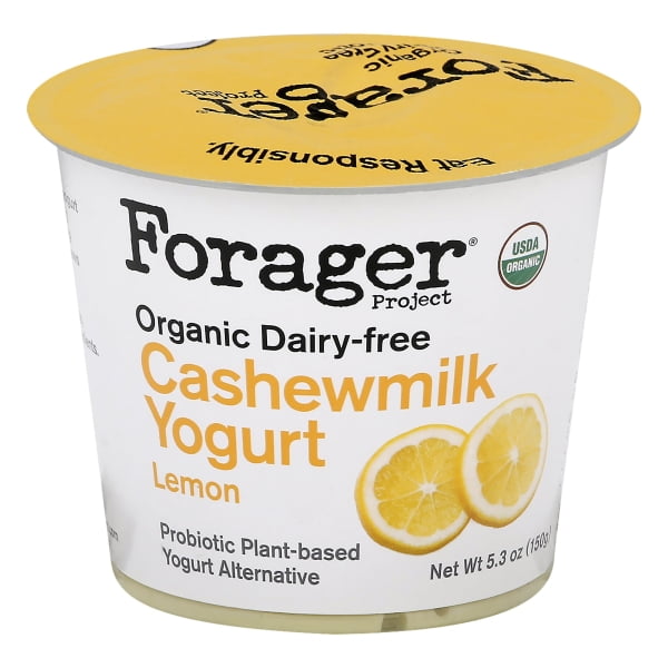 Forager Project Organic Dairy Free Lemon Cashewmilk Yogurt 5 3 Oz Walmart Com Walmart Com