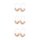 thumbnail image 2 of Sonducket 1 par de aretes de estilo simple en forma de U con estampado de leopardo geométrico para la oreja, regalos de fiesta para niñas adolescentes, Type1 NO1 Sonducket CBP234400, 2 of 6