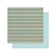 Angle View: Doodlebug Kraft/Color Paper 12x12 Swim Pool Scallp