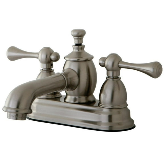 Kingston Brass KS7008BL 4 in. Centerset Bathroom Faucet, Brushed Nickel