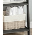 thumbnail image 6 of Ladder Bookshelf, 4 Tier Bookcase, Small Bookshelf with Storage, Freestanding Display Stand for Living Room, Kitchen, Bedroom, Balcony, Black, 6 of 7