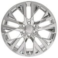 thumbnail image 2 of OE Wheels CV38 22 Inch Rims and Tires Fit Sierra 1500 Style 6x139.7 22x9 Chrome - Hollander 5903 - Alenza A/S 02 275/50-22 (Set of 4), 2 of 5