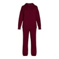thumbnail image 2 of Time and Tru Women's and Women’s Plus Sweater Hoodie and Pants Set, Sizes XS-4X, 2 of 2