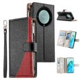 thumbnail image 3 of Funda cartera GANGXUN para Honor Magic 5 Lite , cuero PU con tarjetero, cremallera, correa de mano, soporte y protección 1411°, 3 of 6