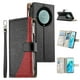 thumbnail image 3 of Funda cartera GANGXUN para Honor Magic 5 Lite , cuero PU con tarjetero, cremallera, correa de mano, soporte y protección 1411°, 3 of 6
