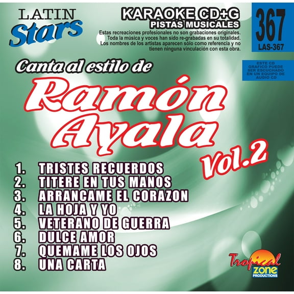 Karaoke Latin Stars 367 Ramon Ayala  Vol .2