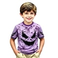 thumbnail image 2 of Tisuna Kids Boys Halloween T Shirts Short Sleeve Graphic Shirts Fashion School Wear Tee Shirts, Size 2-13 Years, Purple, 2 of 3