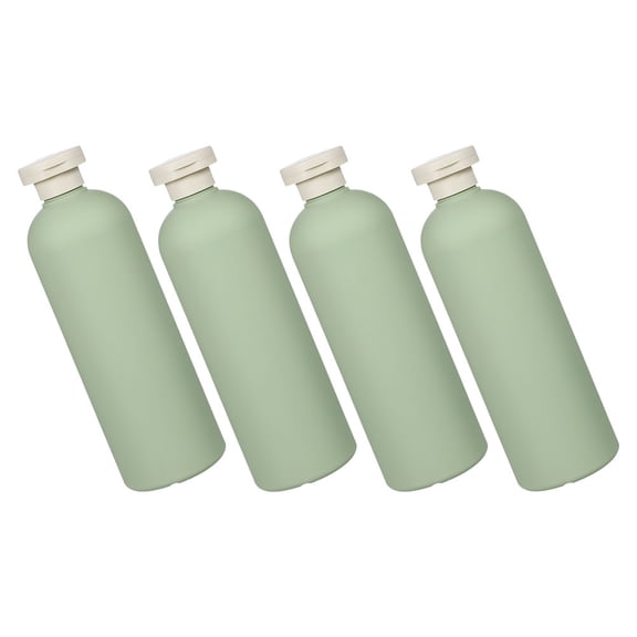 SOPOTUTU 4- Cap Travel Bottles Refillable for Shampoo, Conditioner, Body Wash - Leakproof, Easy to Use