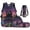 Floral Black Cat, variant on Bulopur Girls 17 Inch Backpack Set 4 Piece Galaxy Axolotl Print School Bookbag with Lunch Box, Water Bottle Holder and Pencil Case for Elementary
