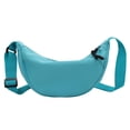 thumbnail image 2 of 2Pcs Fashion Canvas Shoulder Bag Chest Bag Casual For Party Blanco azul Yinane Tote de hombro, 2 of 8