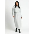 thumbnail image 2 of ELOQUII Women's Plus Size Maxi French Terry Skirt, 2 of 4