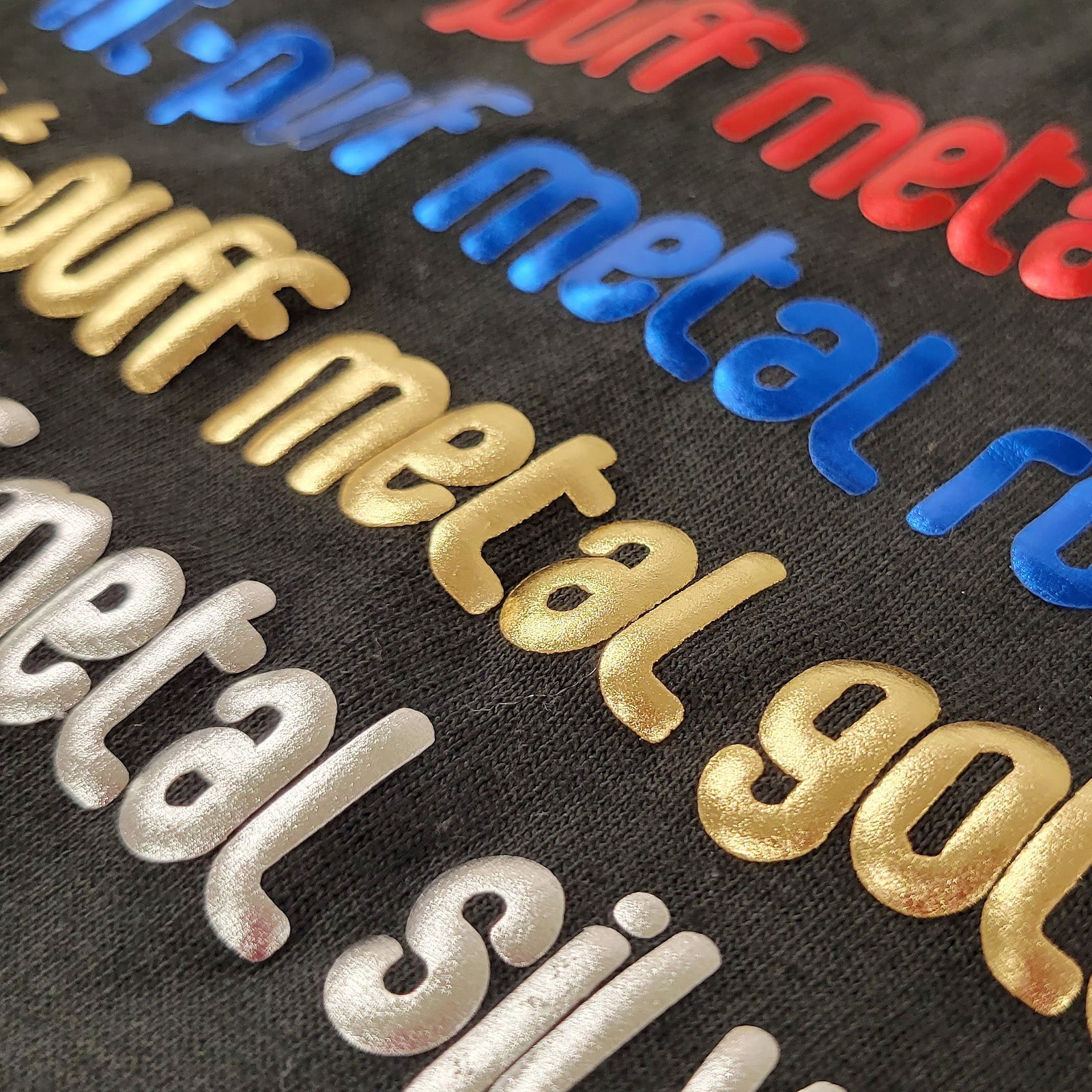 Puff Metal Heat Transfer Vinyl (Foil Gold, 20" x 1 Yard) - 3D Puffy Heat Press Transfer Paper Film, DIY Craft Iron on Vinyl