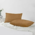 thumbnail image 6 of A1HC Hypoallergenic Down Alternative Pillow Inserts, 12x20 in, Rectangular, Pack of 2, Mocha, 6 of 7
