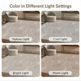 thumbnail image 7 of ODIKA 8'x10' Cream Grey Modern Abstract Design Washable Area Rug Geometric Patterns with Minimalist Aesthetic Non-Shedding, Easy Care, for King Size Bedroom Under Bed, Master Suite, 7 of 7
