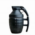 thumbnail image 5 of Creative Funny Grenade Water Bottle with Lid Funny Gifts Novelty Grenade Designed Ceramic Coffee Mug Thermos Cup (grenade cup black,301-400ml), 5 of 7