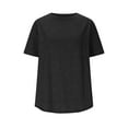 thumbnail image 3 of Plain Basic T Shirts for Women 2025 Summer Short Sleeve Crewneck Lightweight Casual Loose Tee Shirt Womens T Shirts, 3 of 6