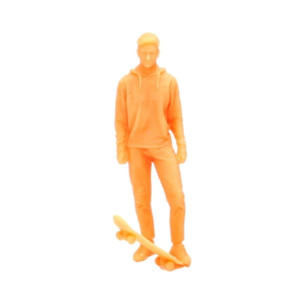 Modelo de figuras sin pintar 1/64, figura de personaje de resina Tiny People, miniaturas para Estilo D