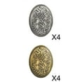thumbnail image 1 of 8 Uds. Broche De Símbolo De Escudo Vikingo Medieval Nórdico Pin De Chal Ovalado Sunnimix none, 1 of 8