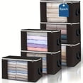 thumbnail image 4 of 6 Pack Clothes Storage Bags, Upgraded Foldable Fabric Storage Bags, Storage, 4 of 5