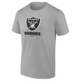 thumbnail image 2 of Men's  Heather Gray Las Vegas Raiders Team Lockup T-Shirt, 2 of 3
