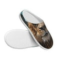thumbnail image 3 of Haiem Hawaiian Swimming Lion Print Women's Fuzzy Memory Foam House Slipper Cozy Home Footwear Non-slip Winter Slippers-40/41, 3 of 7