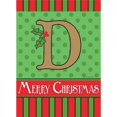 thumbnail image 2 of Magnolia Garden Flags 1652 13 x 18 in. Merry Christmas Monogram F Burlap Garden Flag, 2 of 2