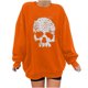 thumbnail image 1 of Moda mujer estampado manga larga cómoda transpirable cuello redondo camisa Tops Pompotops FGAJ8104, 1 of 6