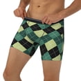 thumbnail image 2 of Rocae Green Squares for Stretch Moisture-Wicking Underwear,Men's Underwear Boxer Briefs X-Large, 2 of 9