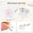 thumbnail image 6 of Unique Bargains 20 Pcs Small Flower Hair Clips Mini Flower Hair Clips for Girls Cute Mini Hairpin Hair Accessories White, 6 of 7