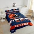 thumbnail image 4 of Erosebridal Eat Sleep Comforter Sets King Size, American Football Comforters & Duvets, Soccer Lover Decor, Microfiber 3-Piece, 4 of 8