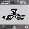 thumbnail image 4 of Kalair GFX Graphics Kit for Kawasaki KLX125 (2003-2007) Lethal Series, 4 of 5