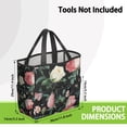 thumbnail image 3 of Garden Tool Bag,Pioneer Flower Floral Print Pattern Garden Tool Organizer,Garden Gifts,Waterproof Multi-Pocket Garden Tool Storage 11.8x5.5x11.4 Inch(Tools NOT Included), 3 of 6
