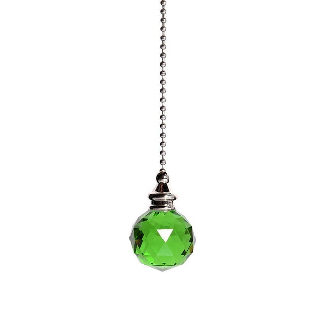 Ceiling Fan Pull Chain Decorative Extension Clear Fan Pulls For Ceiling Light Lamp Fan Chain Extender Birds on A Wire Stained Glass Window Cling Icicles Decorations Large Garland