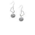thumbnail image 2 of Delight Jewelry Silvertone Volleyball - ''Spike It'' Open Heart French Earrings, 2 of 4