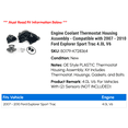 thumbnail image 2 of Engine Coolant Thermostat Housing Assembly - Compatible with 2007 - 2010 Ford Explorer Sport Trac 4.0L V6 2008 2009, 2 of 2