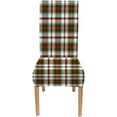 thumbnail image 2 of Christmas Tartan Plaid Red Greenand White Chair Covers,Christmas Chair Covers Chair Seat Covers Set of 6 Removable Washable Parson Chair Covers for Dining Room,Living Room,Kitchen, 2 of 5